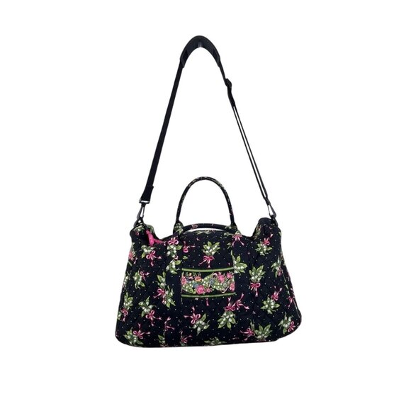 Vera Bradley  Floral Quilted Shoulder Strap & Handles Weekender Satchel Bag Sz L - Picture 1 of 13